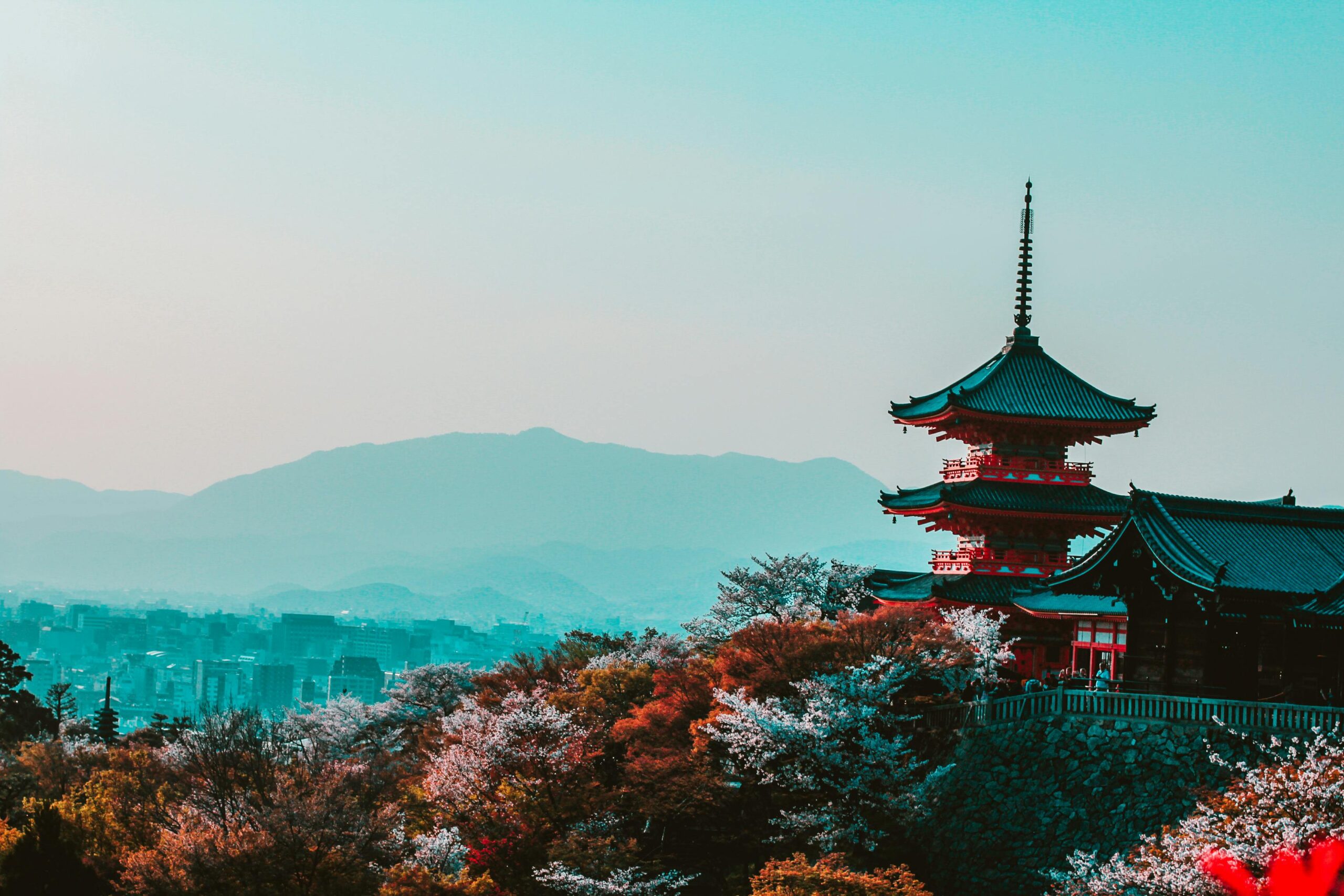Mount Fuji with pagoda